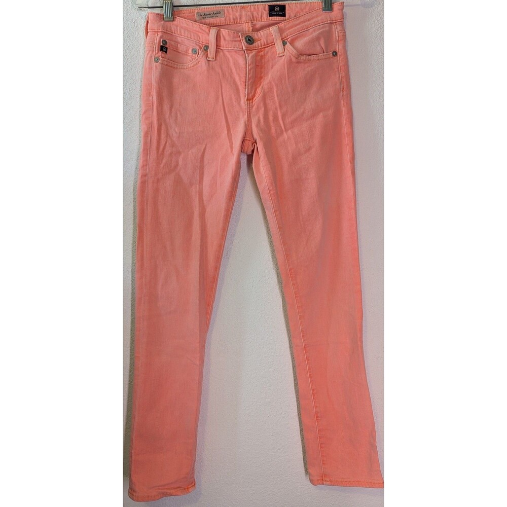 Adriano Goldschmied Jeans Womens Pink Size 25 Stretch Stevie Slim Straight (725)